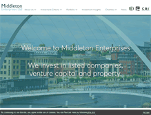 Tablet Screenshot of middletonenterprises.com